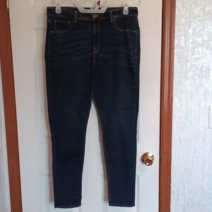 Time and Tru Dark Blue Skinny Jeans, L 28" Waist 17"